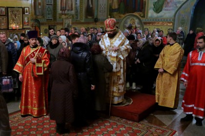 Архиерейское богослужение в Троицком соборе Краматорска