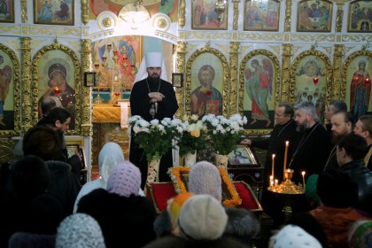 Архиерейское богослужение в Вознесенском храме Димитрова